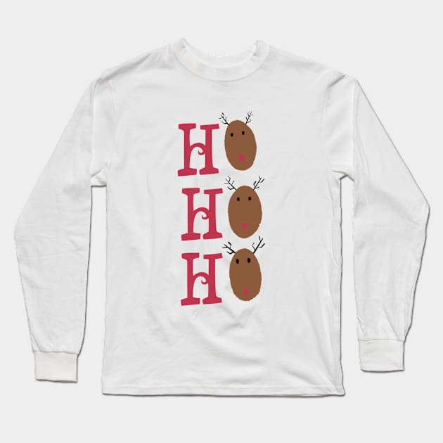 Ho Ho Ho Long Sleeve T-Shirt by Nikki_Arts